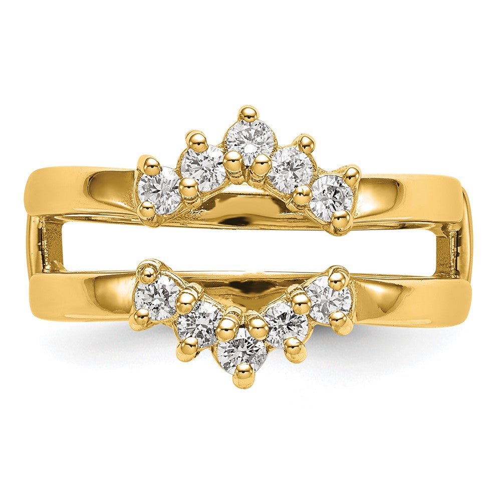 14K Yellow Gold Diamond Guard