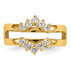 14K Yellow Gold Diamond Guard