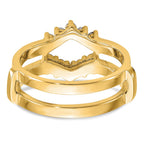14k 1/3 carat Lab Grown Diamond VS/SI+ G+ Complete Ring Guard