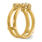 14K Yellow Gold Diamond Guard