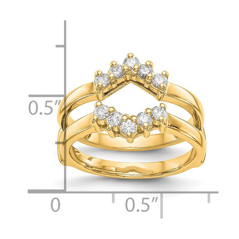 14K Yellow Gold Diamond Guard