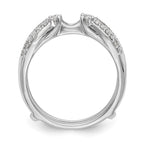 14K White Gold 1/4 carat Diamond Complete Ring Guard