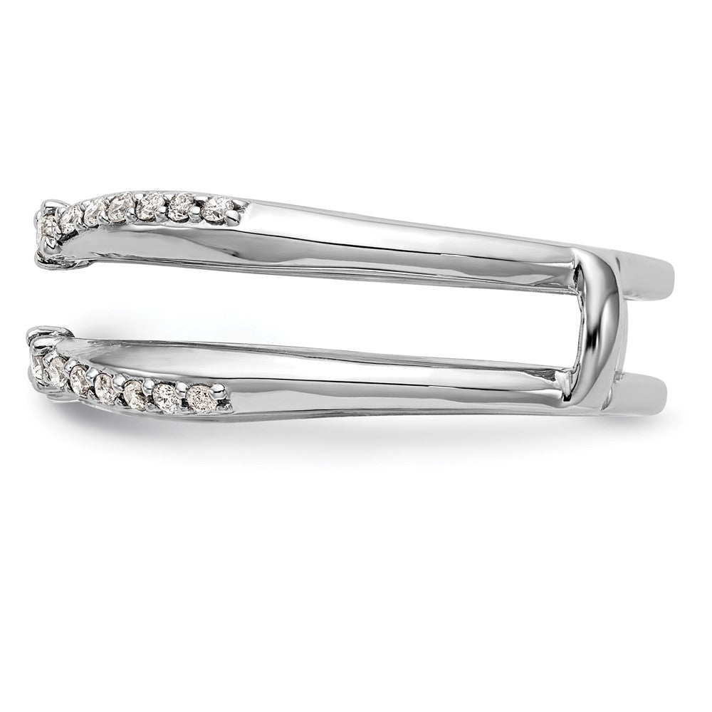 14K White Gold 1/4 carat Diamond Complete Ring Guard