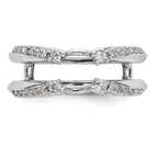 14K White Gold 1/4 carat Diamond Complete Ring Guard