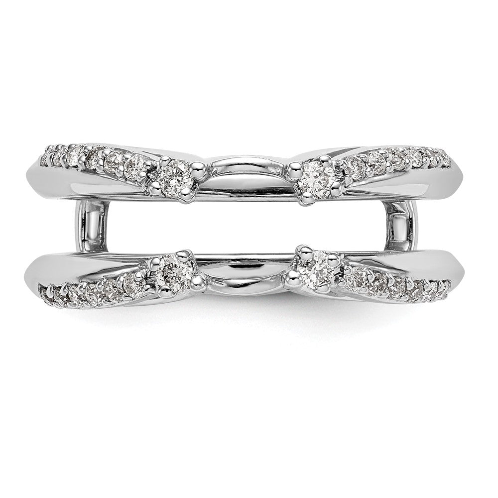 14K White Gold 1/4 carat Diamond Complete Ring Guard