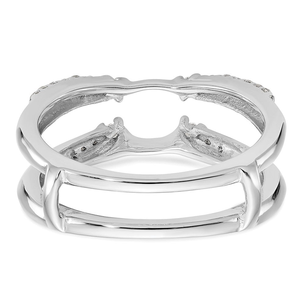 14K White Gold 1/4 carat Diamond Complete Ring Guard