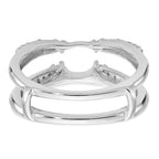 14K White Gold 1/4 carat Diamond Complete Ring Guard