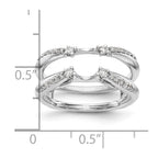 14K White Gold 1/4 carat Diamond Complete Ring Guard