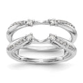 14K White Gold 1/4 carat Diamond Complete Ring Guard