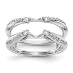 14K White Gold 1/4 carat Diamond Complete Ring Guard