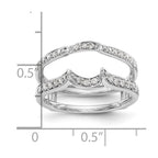 14K White Gold 1/3 carat Diamond Complete Ring Guard