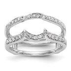 14K White Gold 1/3 carat Diamond Complete Ring Guard