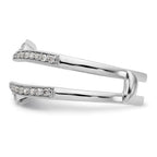 14K White Gold 1/5 carat Diamond Complete Ring Guard