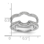 14K White Gold 1/5 carat Diamond Complete Ring Guard