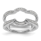 14K White Gold 1/5 carat Diamond Complete Ring Guard