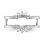 14K White Gold 1/5 carat Diamond Complete Ring Guard