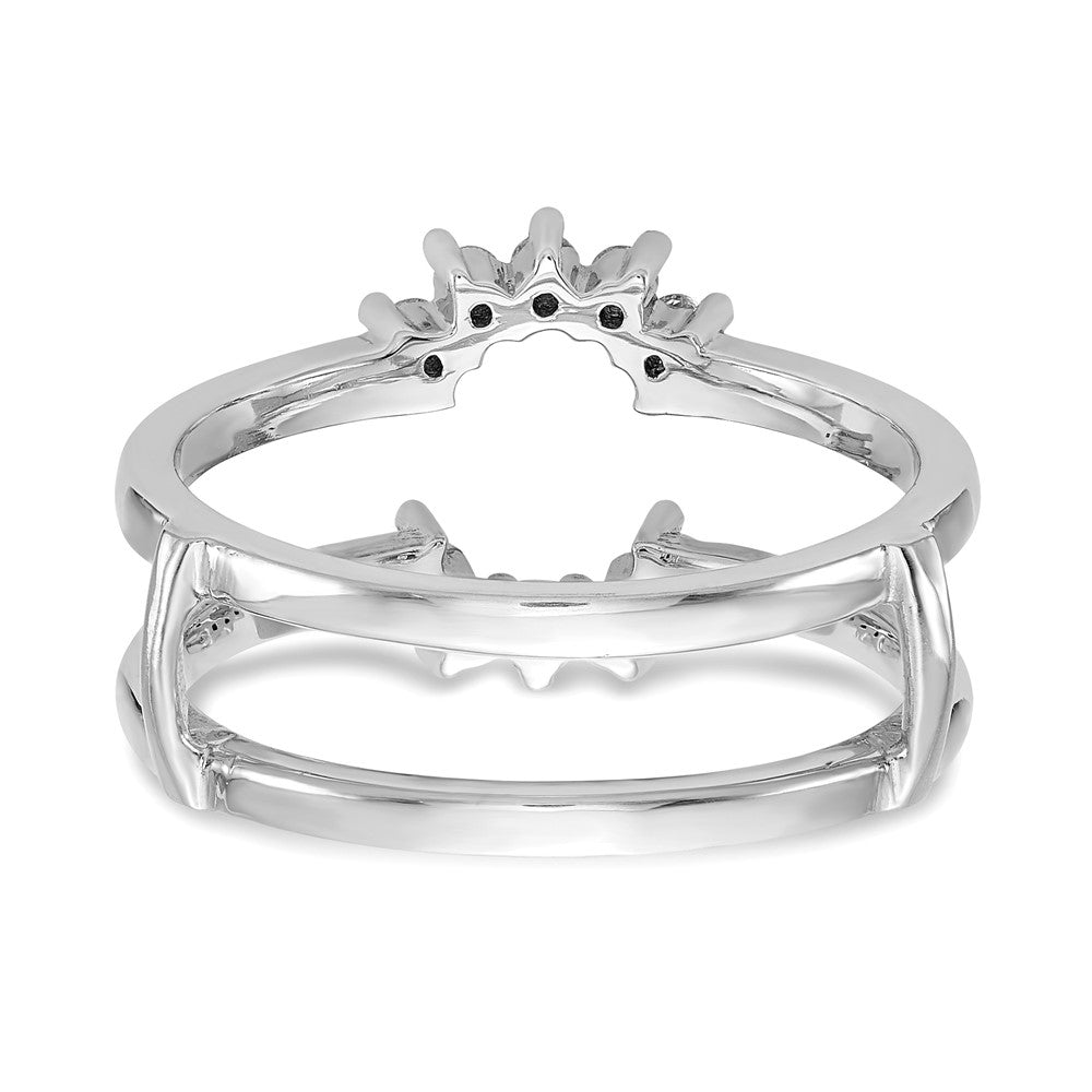 14K White Gold 1/5 carat Diamond Complete Ring Guard