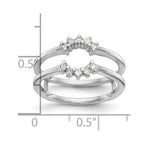 14K White Gold 1/5 carat Diamond Complete Ring Guard