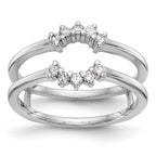14k White Gold 1/5 carat Lab Grown Diamond VS/SI+ G+ Complete Ring Guard