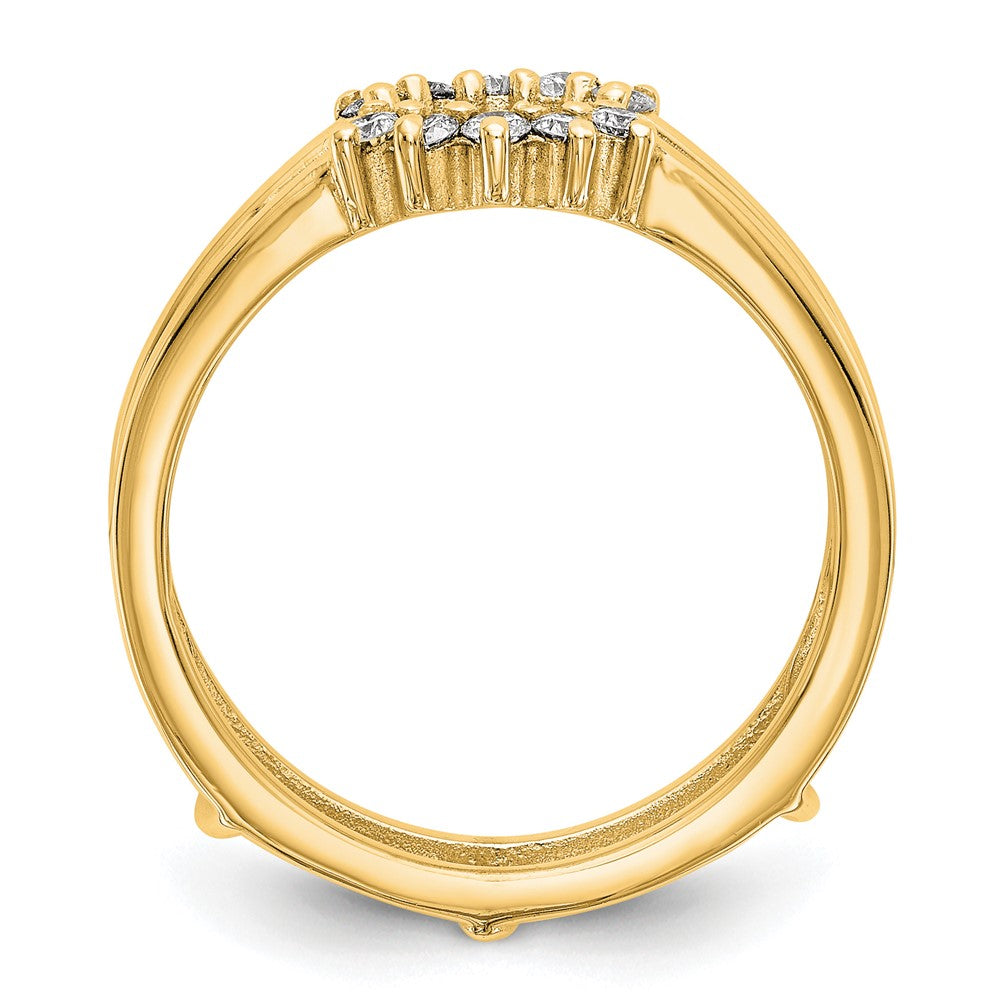 14K Yellow Gold Diamond Guard