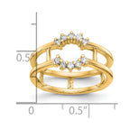 14K Yellow Gold Diamond Guard