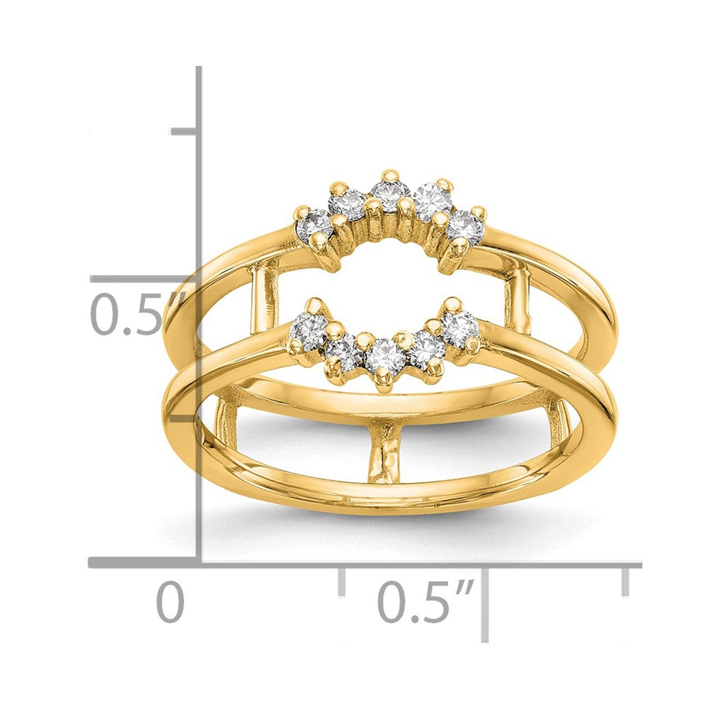 14K Yellow Gold Diamond Guard