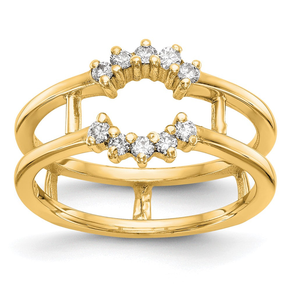 14K Yellow Gold Diamond Guard