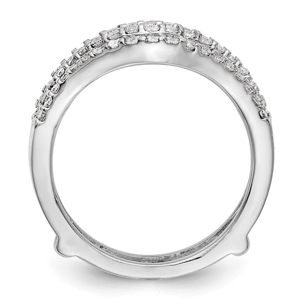 14K White Gold 5/8 carat Diamond Complete Ring Guard