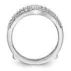 True Origin 14K White Gold 5/8 carat Lab Grown Diamond VS+ F+ Complete Ring Guard