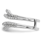 True Origin 14K White Gold 5/8 carat Lab Grown Diamond VS+ F+ Complete Ring Guard