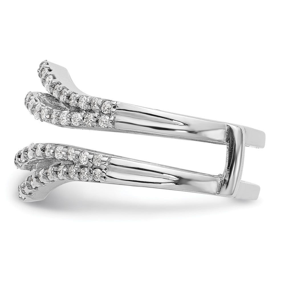 14K White Gold 5/8 carat Diamond Complete Ring Guard
