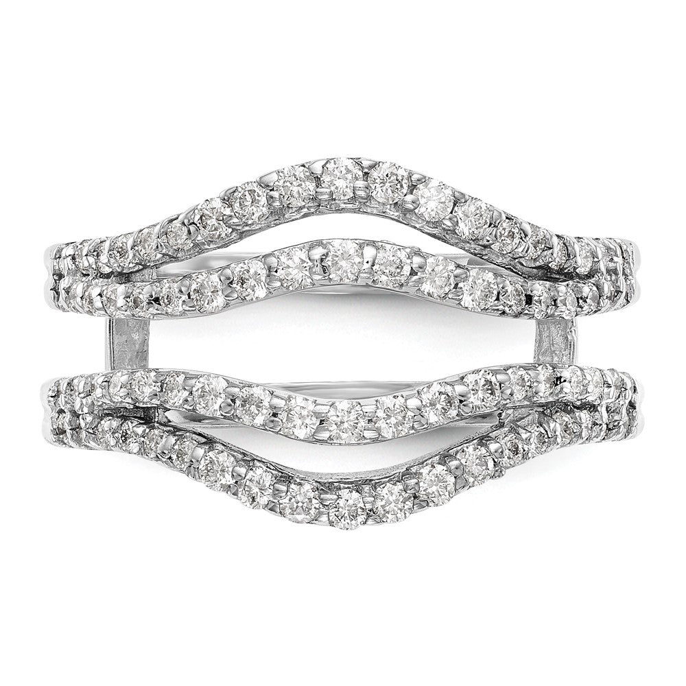 14K White Gold 5/8 carat Diamond Complete Ring Guard