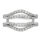 True Origin 14K White Gold 5/8 carat Lab Grown Diamond VS+ F+ Complete Ring Guard