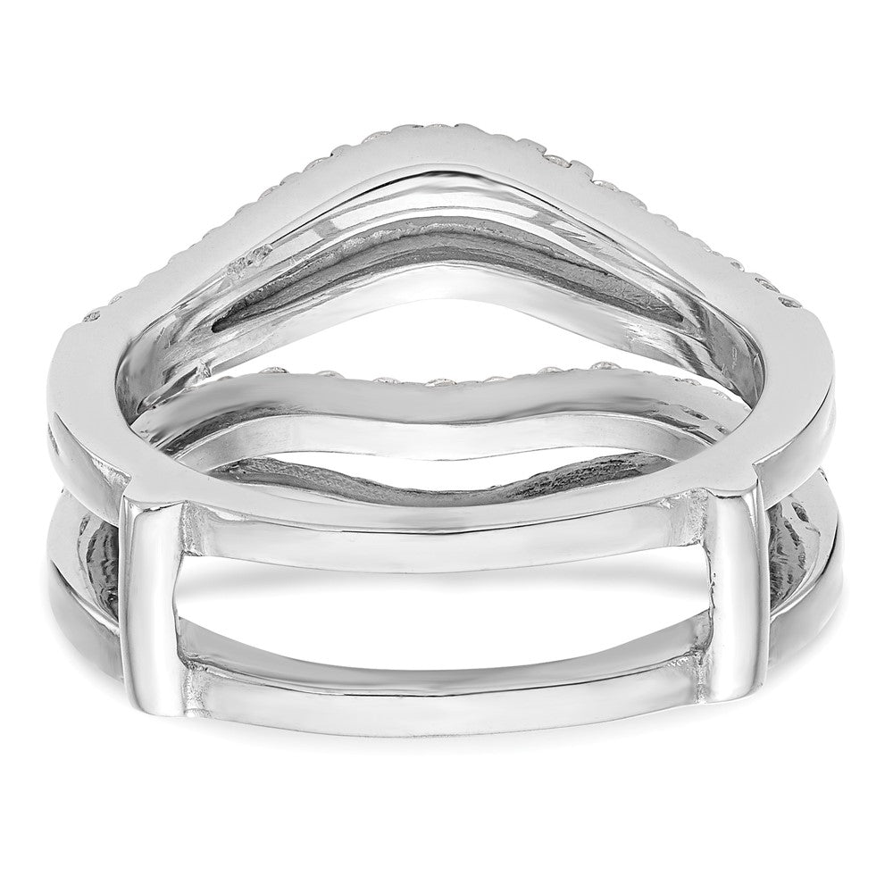 14K White Gold 5/8 carat Diamond Complete Ring Guard