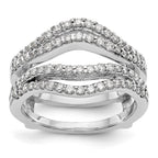 True Origin 14K White Gold 5/8 carat Lab Grown Diamond VS+ F+ Complete Ring Guard
