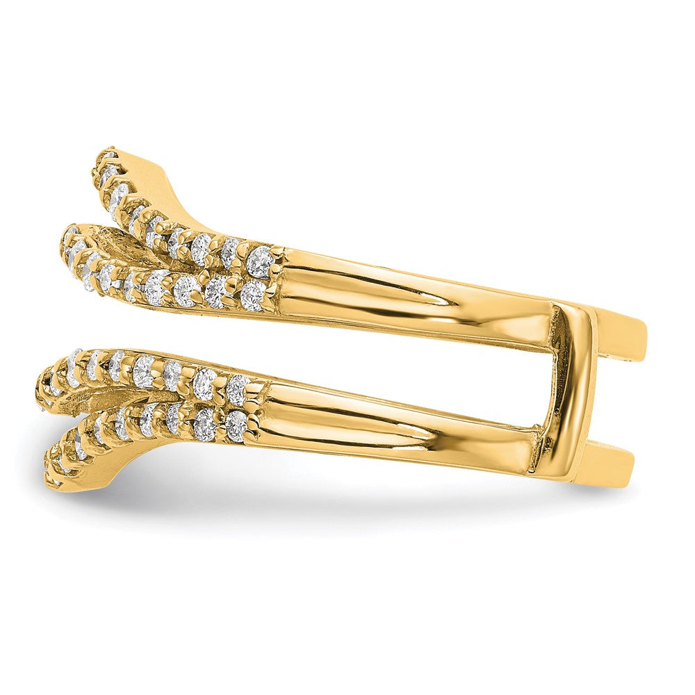 14K Yellow Gold Diamond Guard