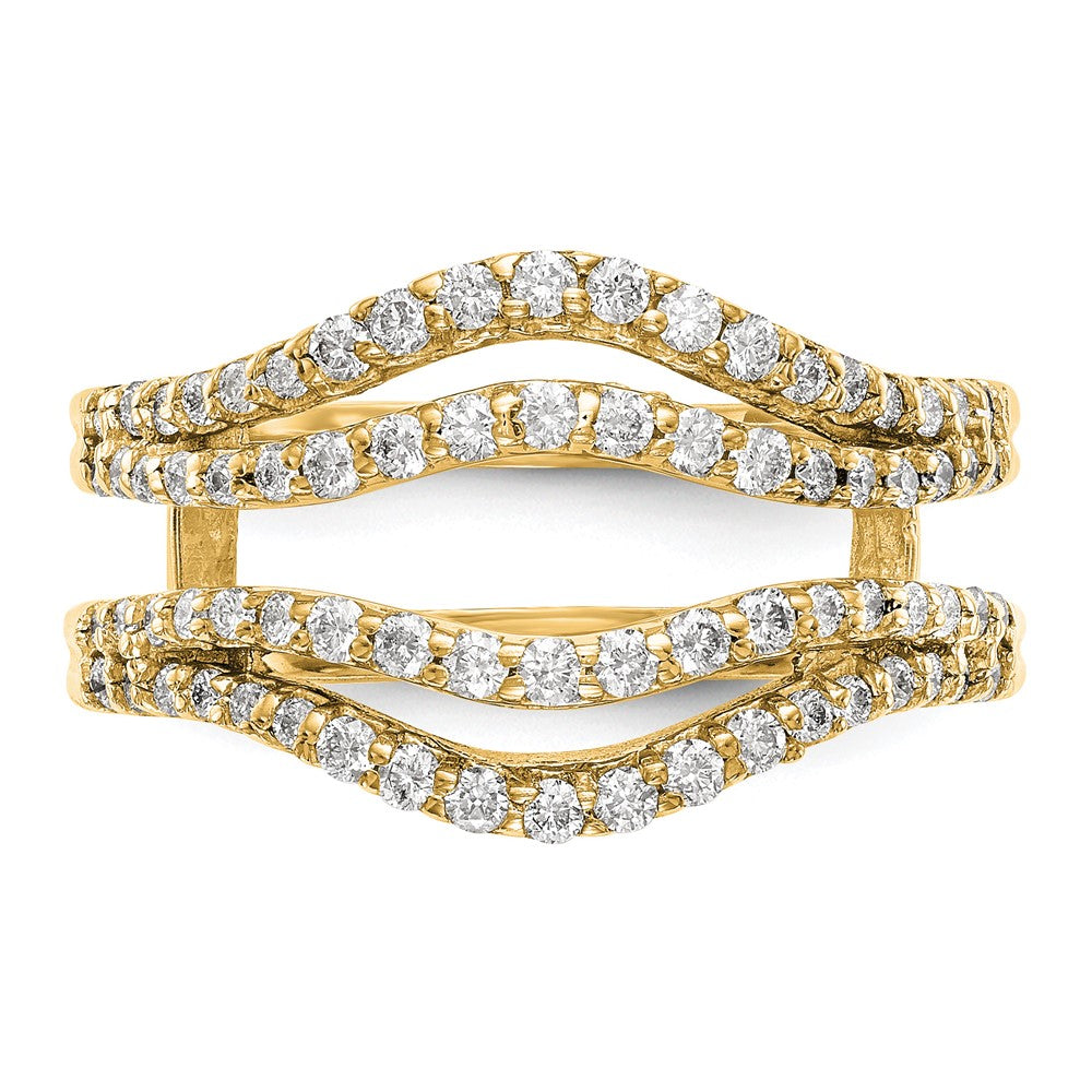 14K Yellow Gold Diamond Guard