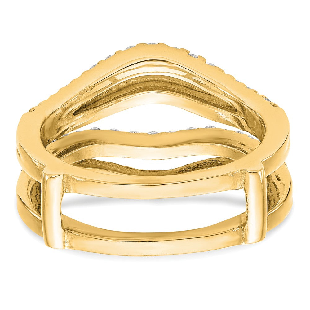 14K Yellow Gold Diamond Guard