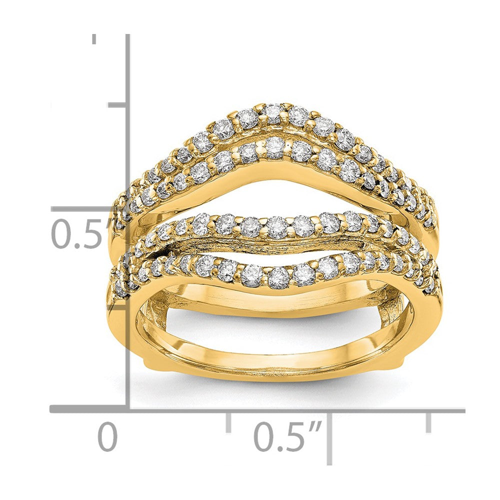14K Yellow Gold Diamond Guard