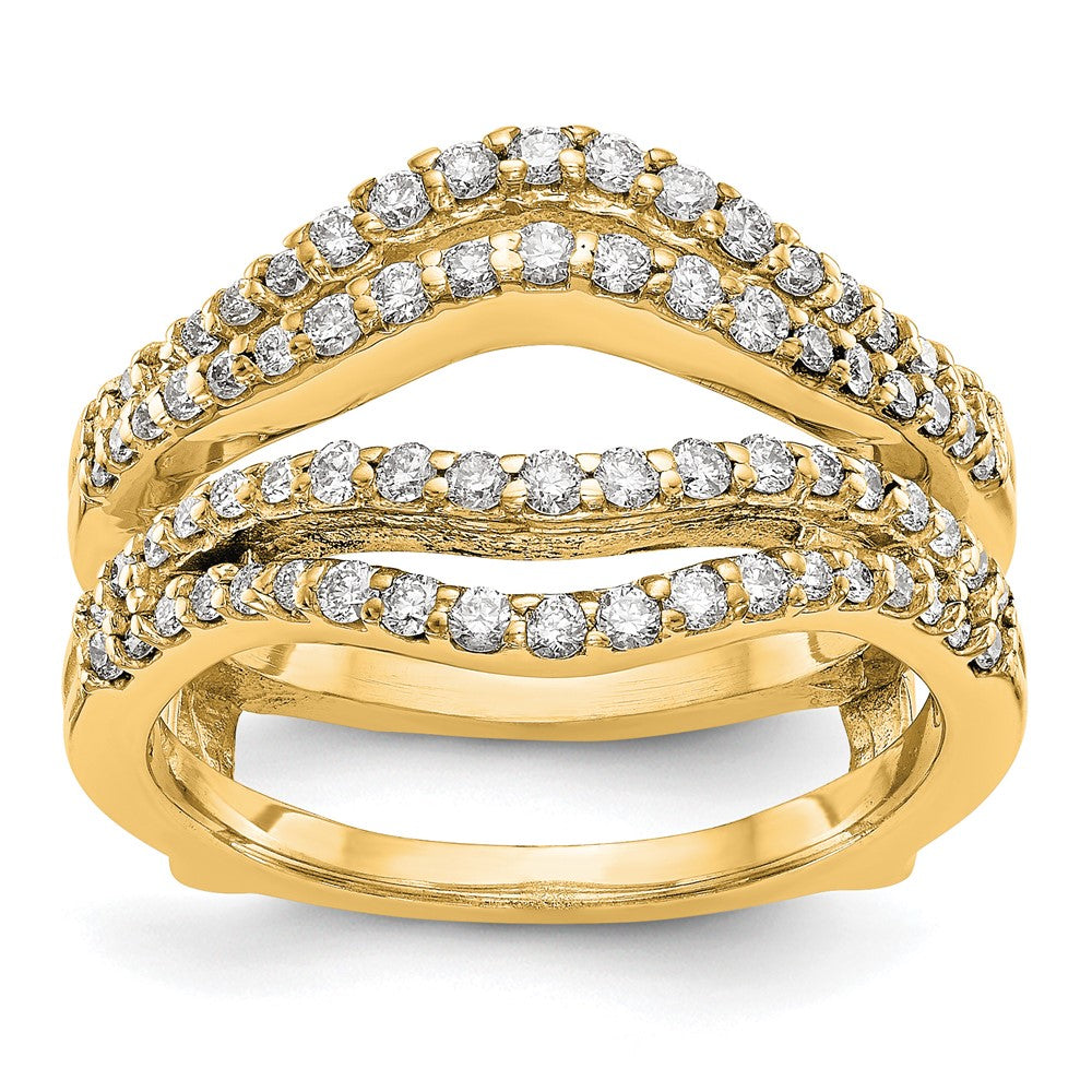 14K Yellow Gold Diamond Guard