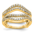 14K Yellow Gold Diamond Guard