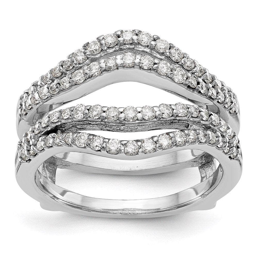 14K White Gold Diamond Guard
