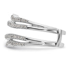 14K White Gold 1/2 carat Diamond Complete Ring Guard