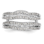 14K White Gold 1/2 carat Diamond Complete Ring Guard