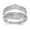 14K White Gold 1/2 carat Diamond Complete Ring Guard