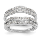 14K White Gold 1/2 carat Diamond Complete Ring Guard