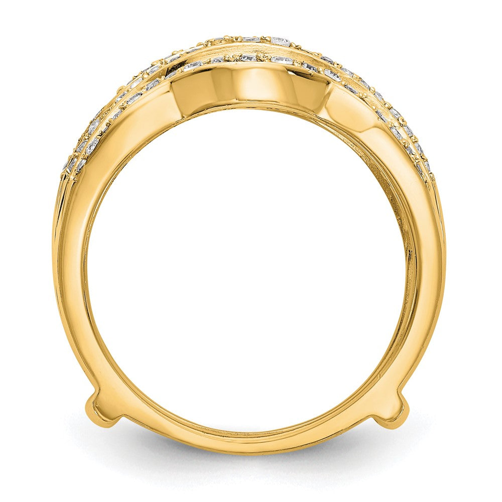 14K Yellow Gold Diamond Guard