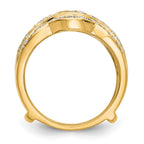 14K Yellow Gold Diamond Guard