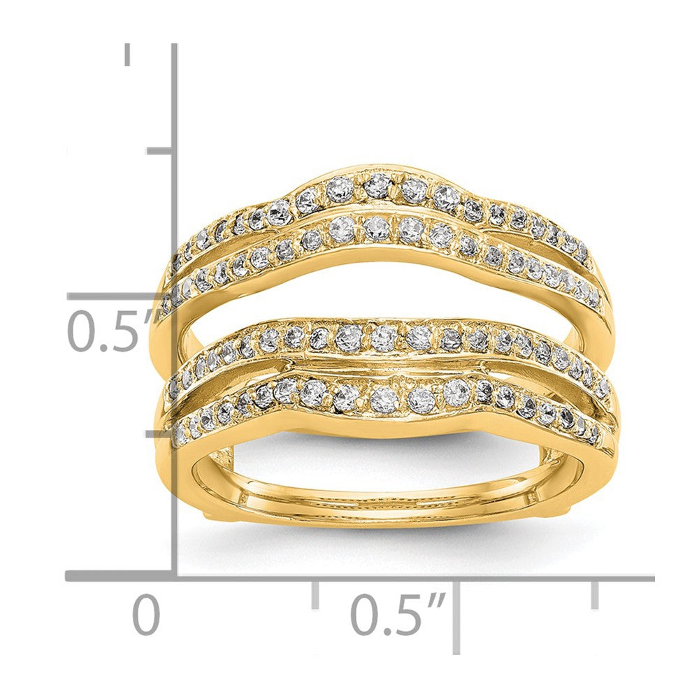 14K Yellow Gold Diamond Guard