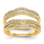 14K Yellow Gold Diamond Guard
